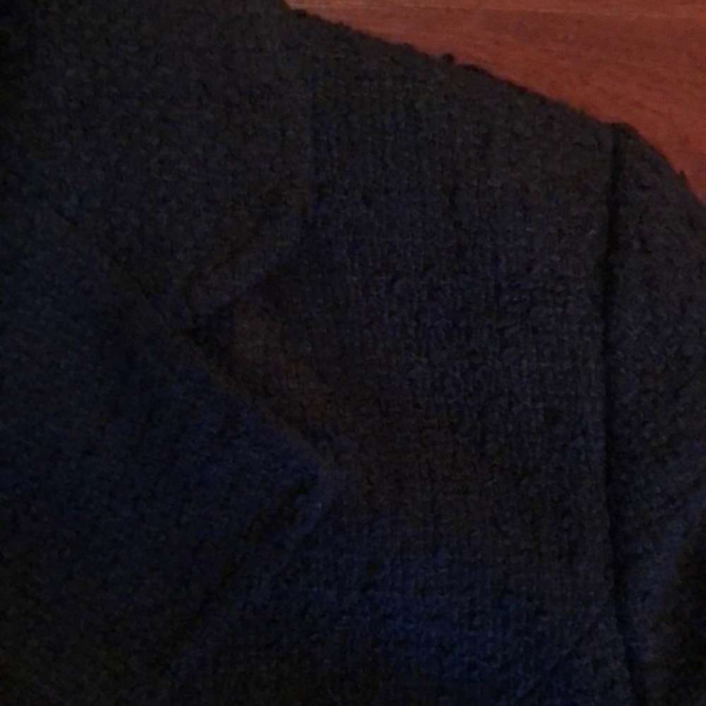 Texture Pattern Black Jacket Formal Work Attire - image 3